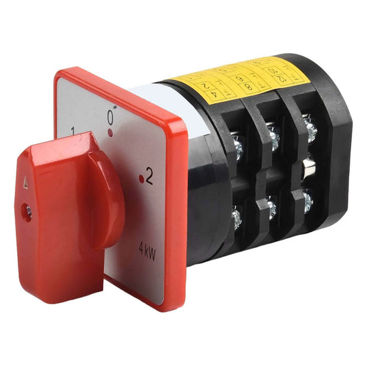This conversion switch features an intuitive design that enhances usability across multiple motor applications effectively