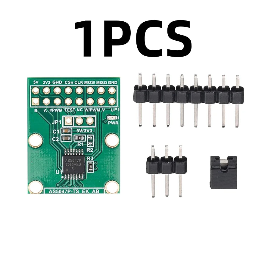 AS5047P Magnetic Encoder Board SPI ABI PWM 3.3V/5V for Precision Position Detection with SimpleFOC and ODrive