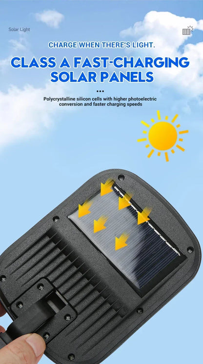 Super Bright Solar Wall Lamp 55LED Outdoor Sunlight Motion Sensor Street External Light Garden Yard Lantern with Remote Contro