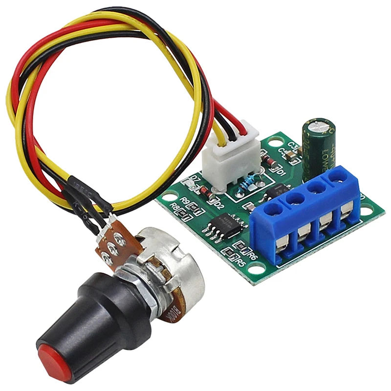 PWM DC Motor Speed Controller Module – 1.8V to 15V 2A Adjustable Motor Regulator