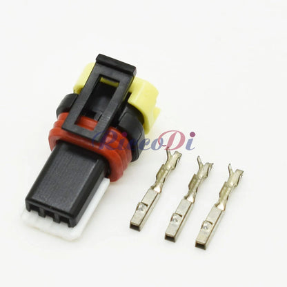 3 Pin Automotive Headlight Height Adjustment Motor Connector Socket 1-936527-2 Headlamp Cable Plug