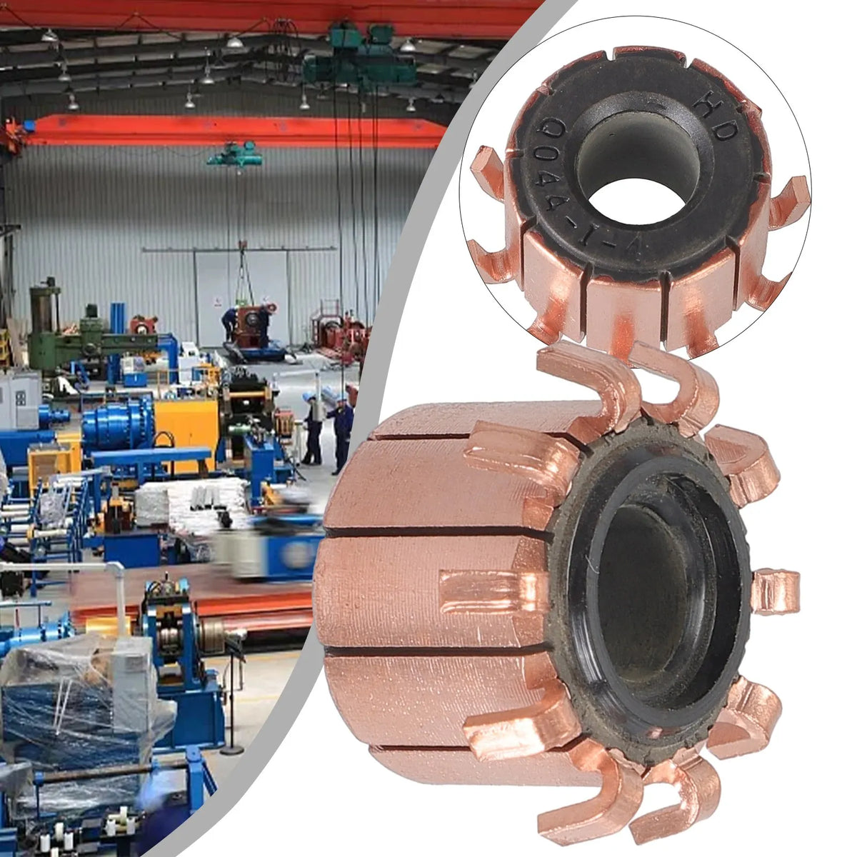 Motor Commutator 10P Copper Hook Type for High-Speed DC Motor, 18×8×14 ...