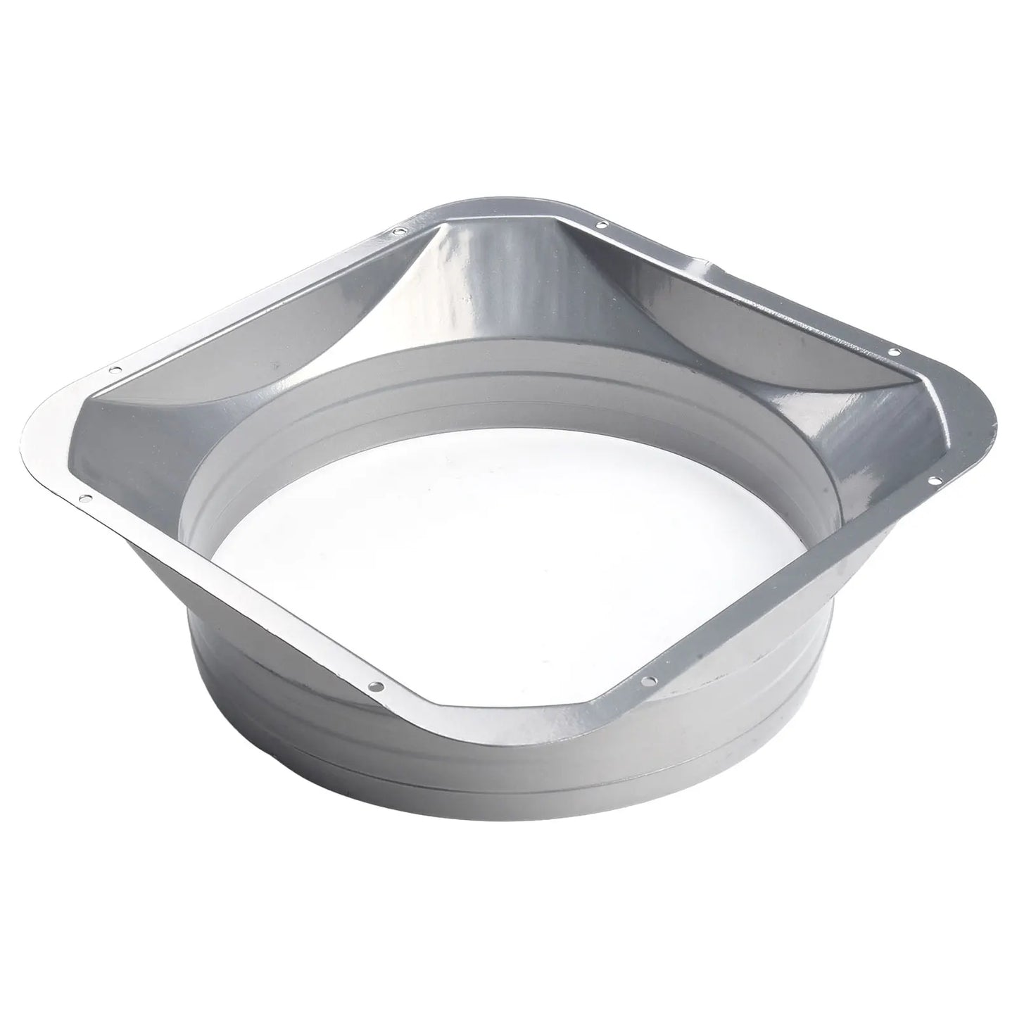 For Kitchen Hood Ventilator Pipe Connecting Vent Flange Exhaust Duct 4-10inch Electrostatic Spray Metal Silver-gray