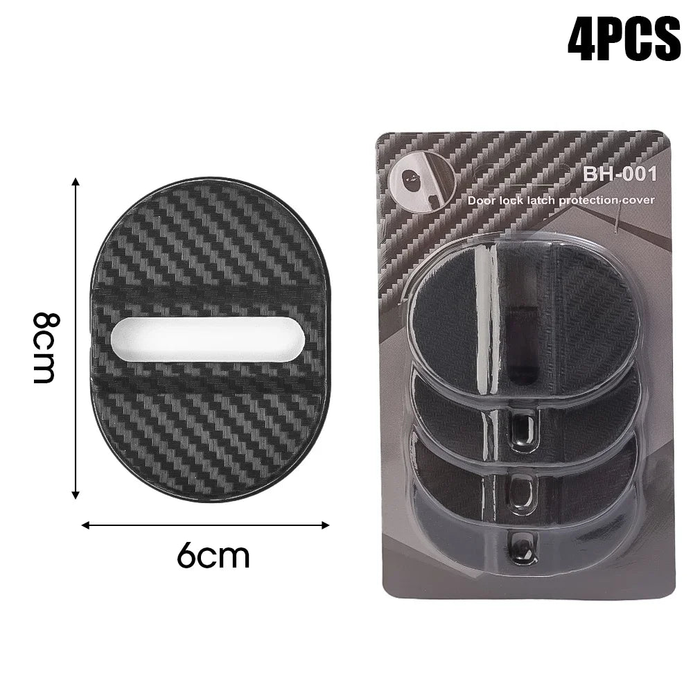 Universal Car Door Shockproof Cushion – 4PCS Mute Shock Absorber Protective Cover for Door Latch Anti-Collision Accessories