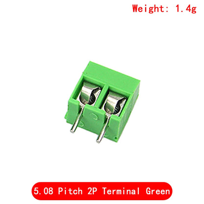 10pcs KF301 5.08mm Plug-in Screw Terminal Connector 2P/3P/4P Blue/Green