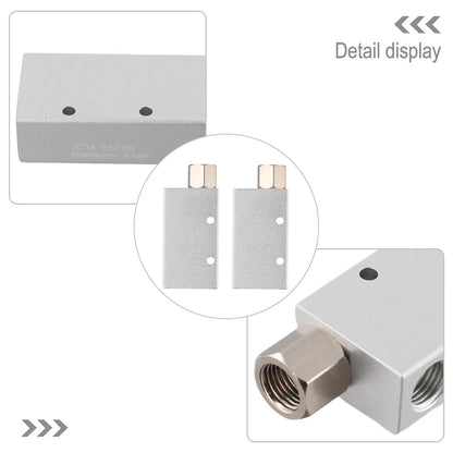 Vacuum Generator Pneumatic Control Valve CV1025 Air Exhaust Ejector Aluminum Alloy Resistant with Threaded Ends