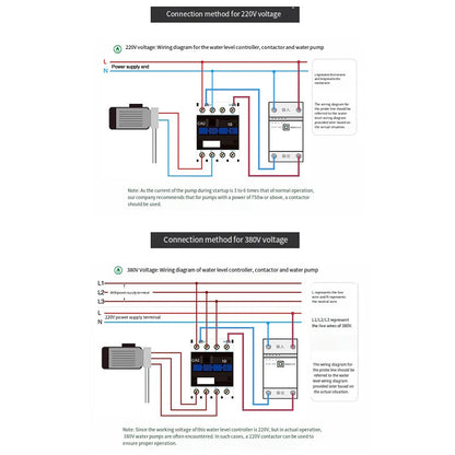 Automatic Water Level Controller Switch Sensor AC 220V 25A Water Pump Controller Electrical Equipment & Supplies Parts