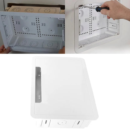39*26.5*9.5cm Cable Management Kit Versatile Media Box Fit Cable Management Standard Stud Compatibility WiFi Friendly Materials