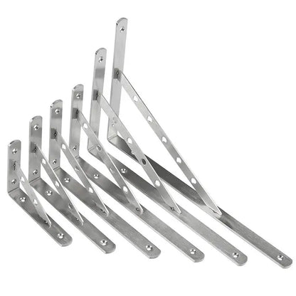 2Pcs Angle Bracket Heavy Duty For Wall Angle Bracket Stainless Steel L Type Bracket