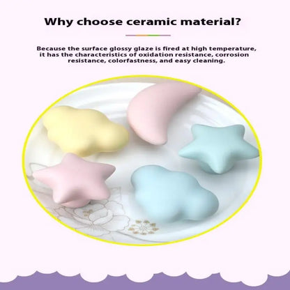 1pc Children's Furniture Handles Nordic Ceramic Children Room Cabinet Handles Macaron Colorful Round Drawer Knobs And Pulls