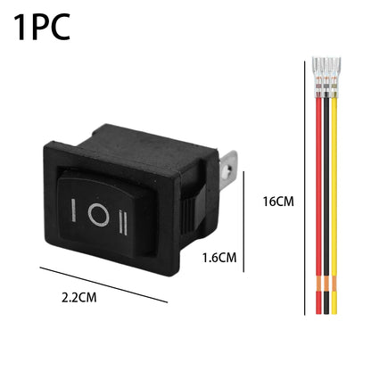 Mini Round Rocker Switch SPDT 3-Pin 12V AC/DC – Car Marine Boat 20mm Panel
