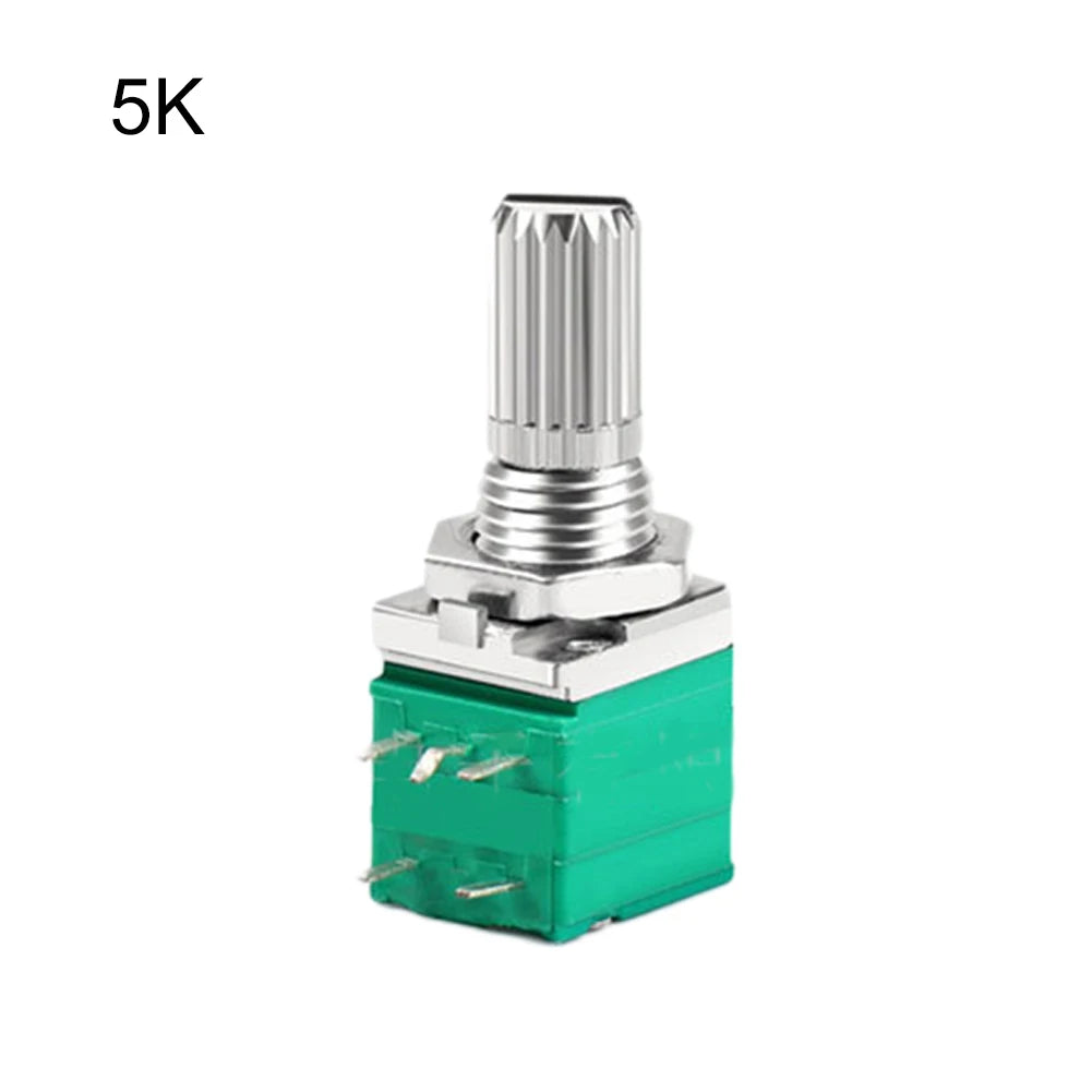 Audio Equipment 60*60*60 Mm Sealing Potentiometer Knurled Shaft Potentiometer Control Device Plastic Shell Single Linear Use