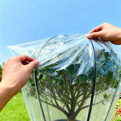 Winter Plant Covers Freeze Protection Plastic Transparent Plant Film Cover Waterproof Frost Bags for Outdoor Garden Supplies