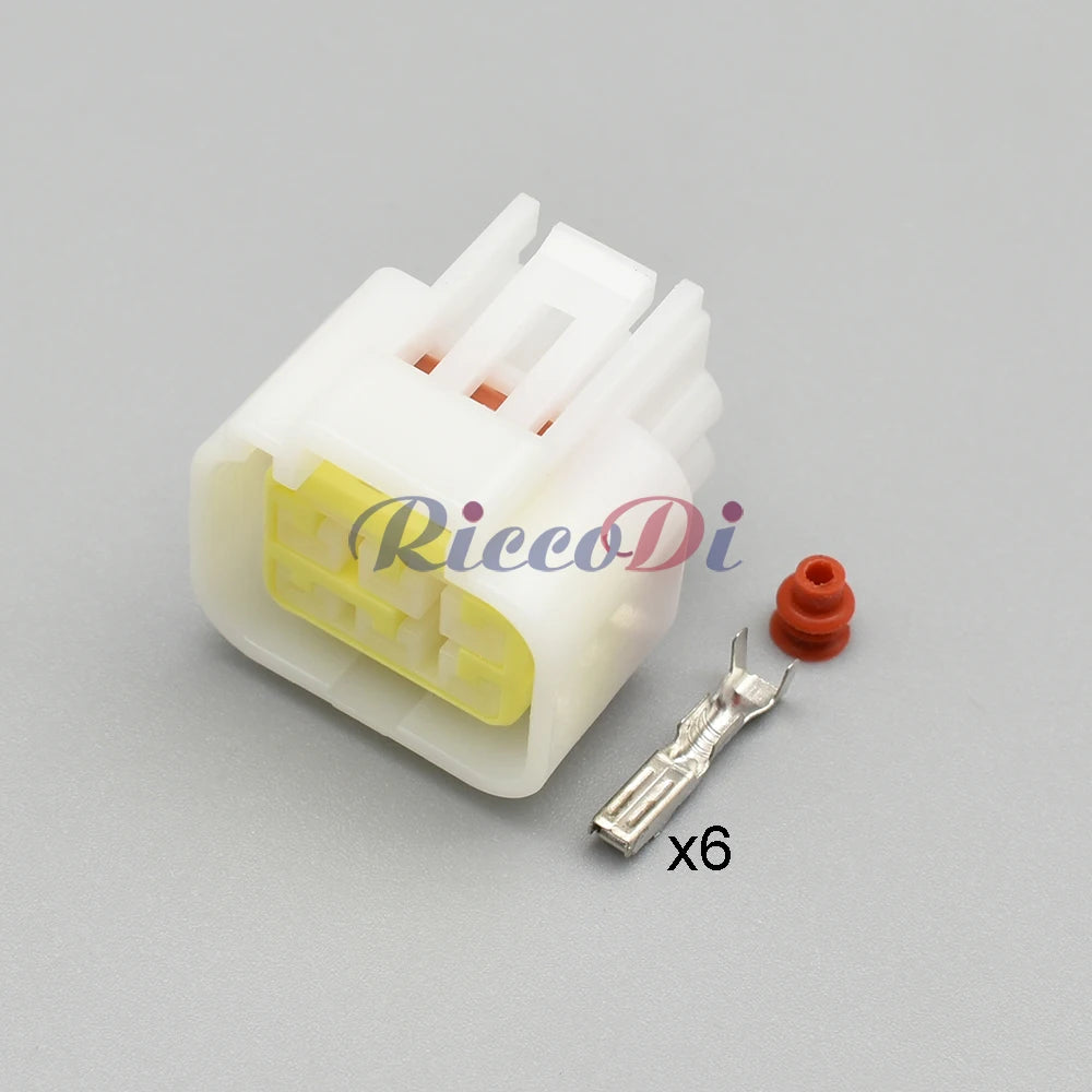 6-Pin Furukawa Waterproof Connector FW-C-6M-B / FW-C-6F-B — FW Series Sealed Automotive Wiring Plug