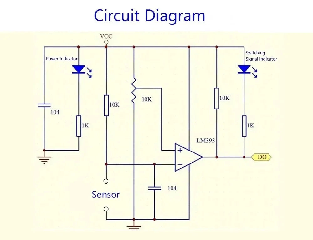 Photosensitive Brightness Sensor Module 3.3-5V Photoresistor Light Detection for Arduino