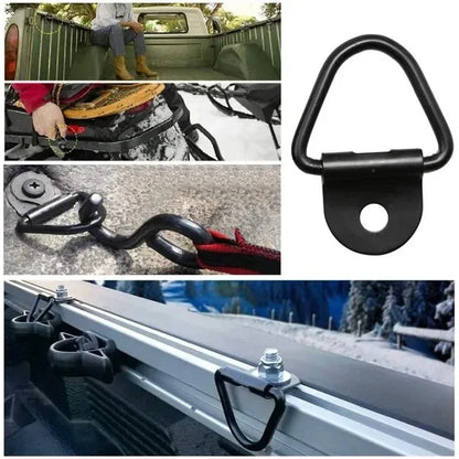 20/10pcs Stainless Steel D Shape Pull Hook Tie Down Anchors Ring Iron Cargo Tie Down Ring Car Truck Trailers RV Boat Accessories