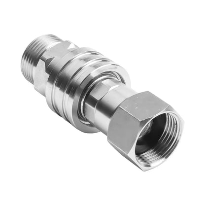 Pressure Washer Adapter Kit — 360° Rotation Male &amp; Female Quick Connector Set, Rust-Resistant Fittings