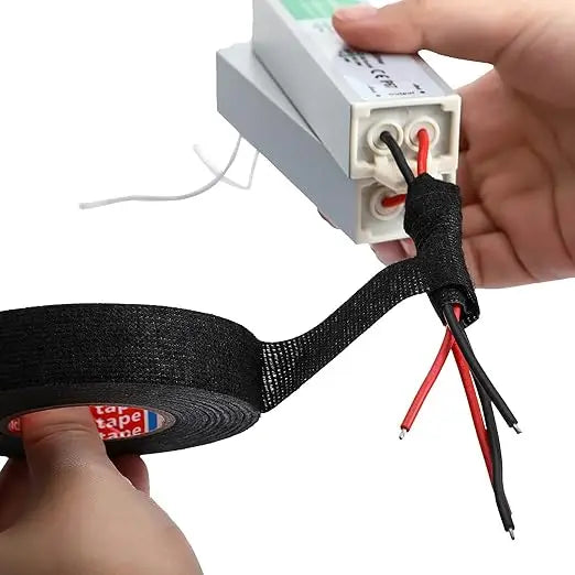 Electrical Insulating Tape Heat Resistant Harness Tape 8/15/19mm Car Wiring Loom Protection Waterproof Adhesive Tape