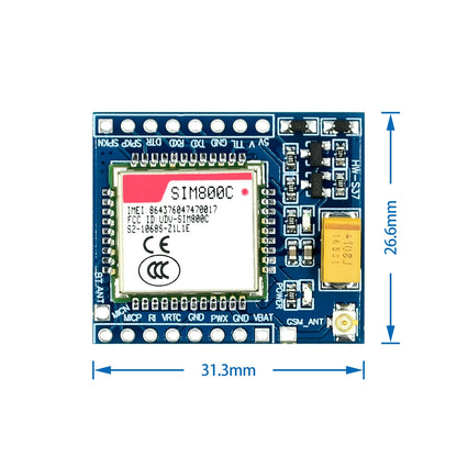 SIM800C GSM GPRS TTL Development Module 5V 3.3V with Bluetooth TTS