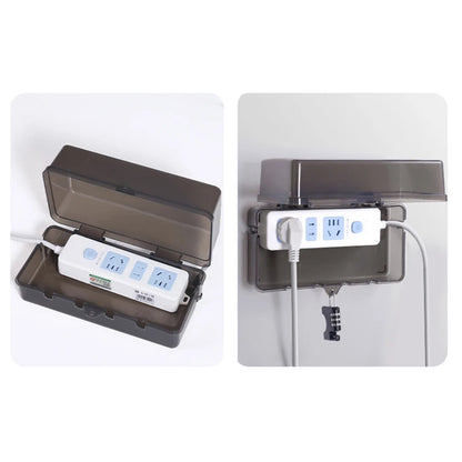 New 6 Outlets Plastic Cable Management Box Electrical Boxes Rain-Proof Weather Proof Plug Box Lead Cover For Protect Outlet Plug