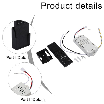 Remote Control With Timer Timer Ceiling Fan Remote 100-265V Inverter Controller Receiver Power 20-40W Versatile Compatibility
