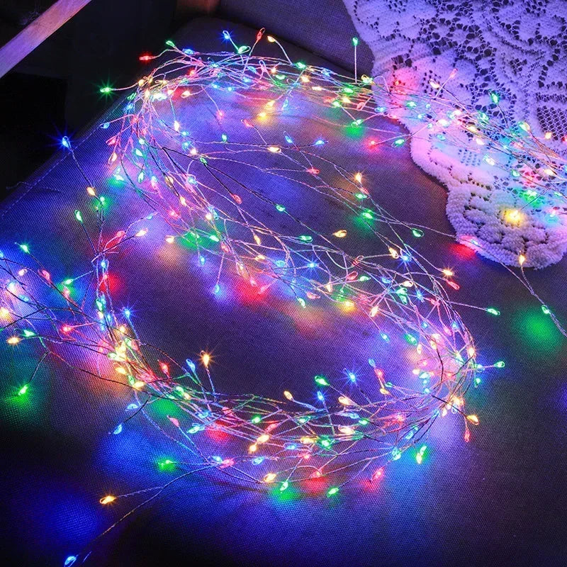 USB Powered 3/6M Remote Control Fairy Lights for Wedding Christmas Party Garden Decoration Firecracker String LED Lights