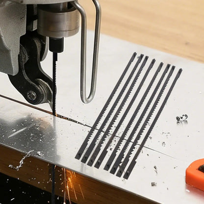 10/14/18/24T Carbon Steel Scroll Saw Blades Precision Fretsaw Sharp Fine Cut Blades for Plastic Metal Wood DIY Crafting Tools