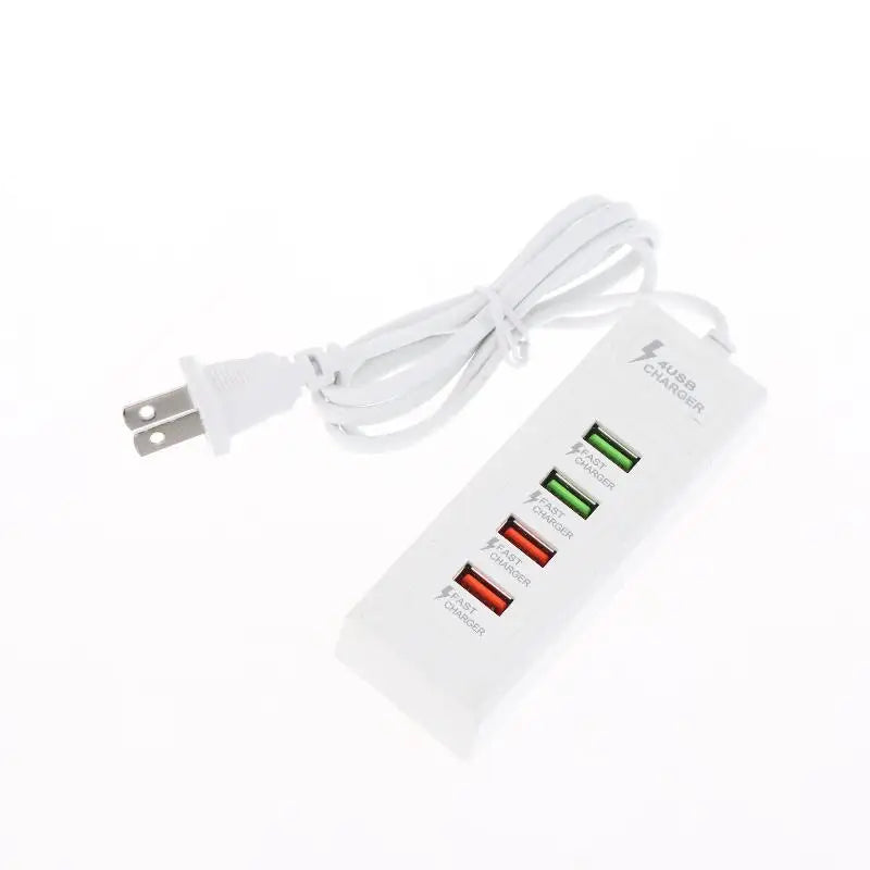 Multi Splitter Adapter Portable Travel Charger, 4 Ports USB Quick Charger, USB-C Charging Power Strip