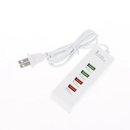 Multi Splitter Adapter Portable Travel Charger, 4 Ports USB Quick Charger, USB-C Charging Power Strip