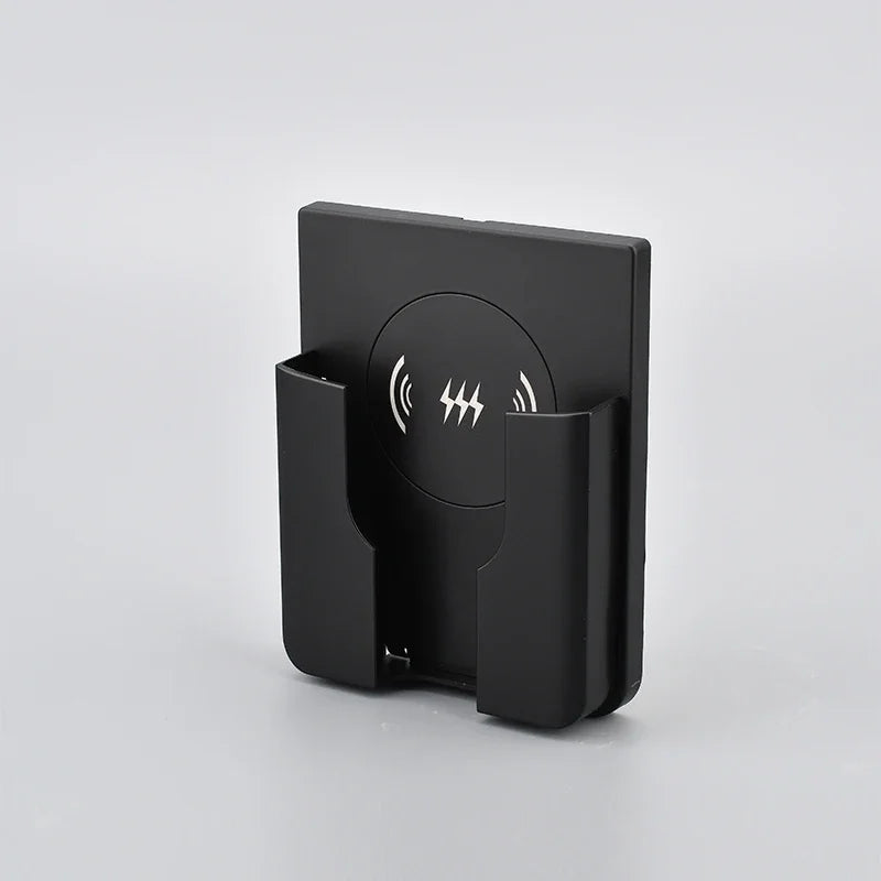 15W Wall Mount Wireless Charger Qi Universal Fast Charging Panel for iPhone Android Flush AC 110–220V In-Wall Phone Charger