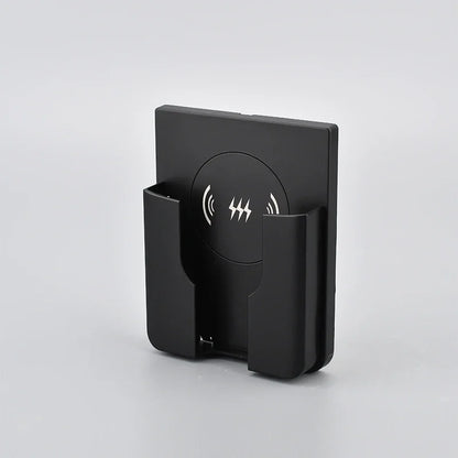 15W Wall Mount Wireless Charger Qi Universal Fast Charging Panel for iPhone Android Flush AC 110–220V In-Wall Phone Charger