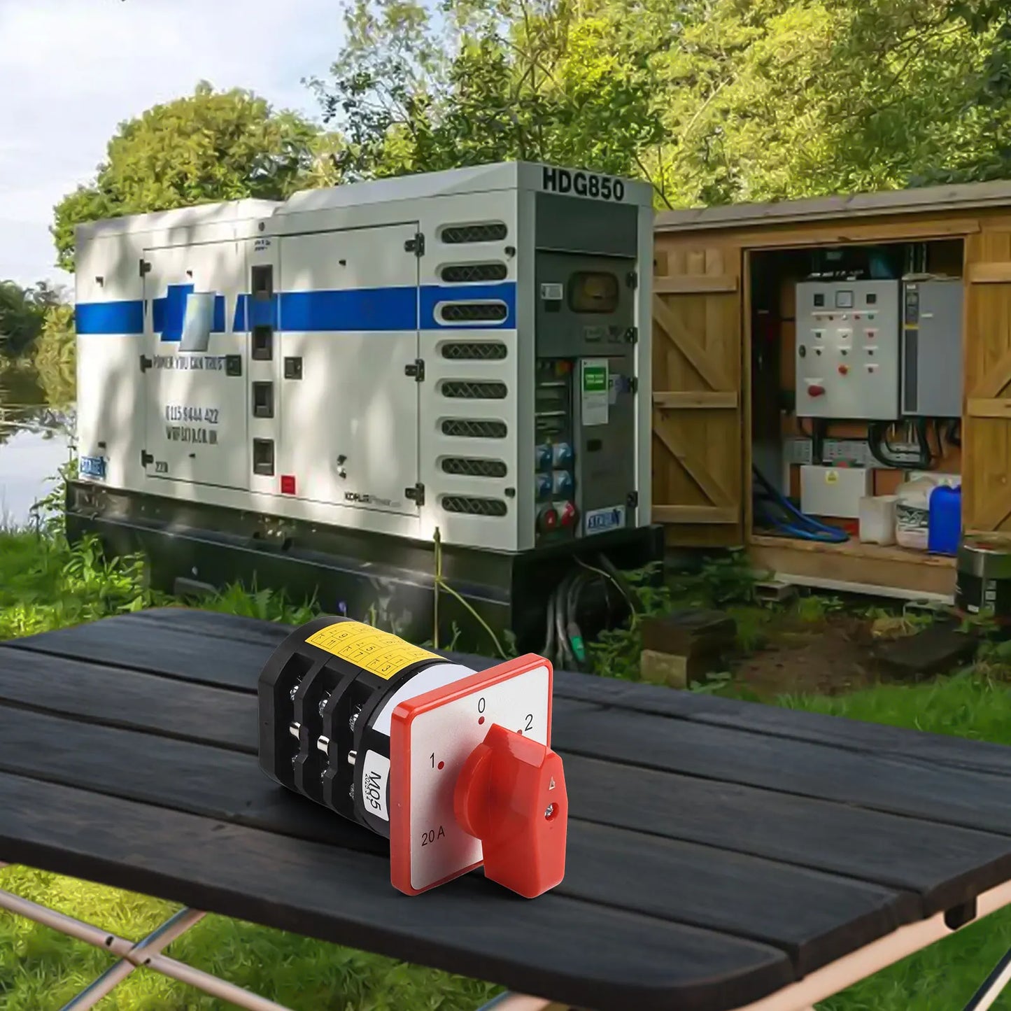 This conversion switch features an intuitive design that enhances usability across multiple motor applications effectively