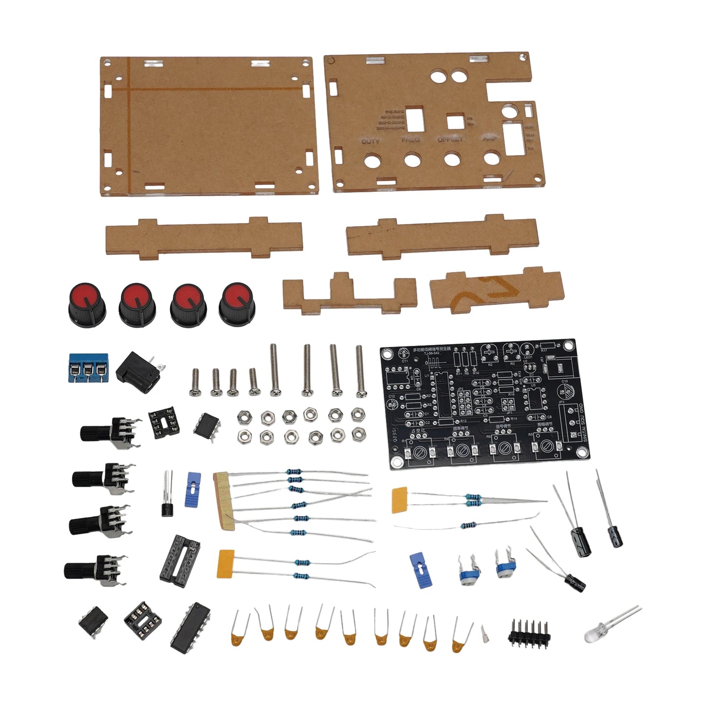 Professional Level Signal Generator DIY Kit featuring ICL8038 for Creating Sine Triangle and Square Waves Easily