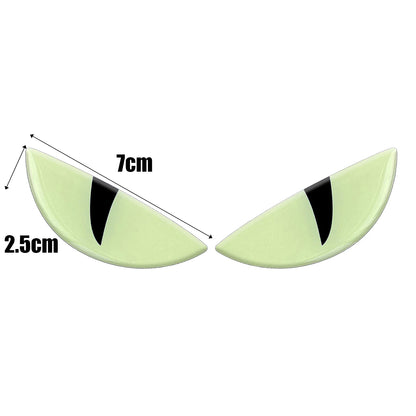 3D Devil Eye Motorcycle Scooter Windshield Night Sticker Decorative