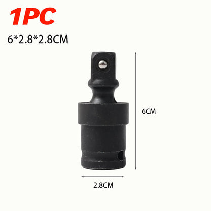 Universal Joint Socket 1/2 Inch Drive Impact Swivel Adapter 360 Degree Extension Bar for Car Auto Repair Pneumatic Wrench Tool