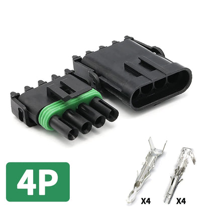 2.5 Series Waterproof Connector 1/2/3/4/6 Pin Male Female for Haltech MAP TPS GM