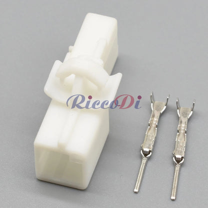 2 Pin 1mm Reader Coil Light Socket Connector 7282-5845 7283-5845 DJ7029YB-1 PA66 for Toyota