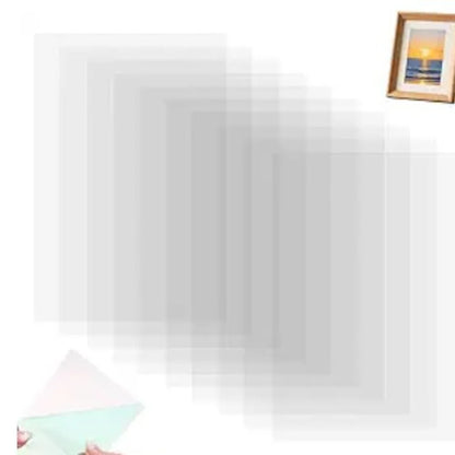 10pcs Heat Resistant Clear Acetate Sheets For Crafting & DIY Projects For Card Making Scrapbooking Shaker Cards Overlays