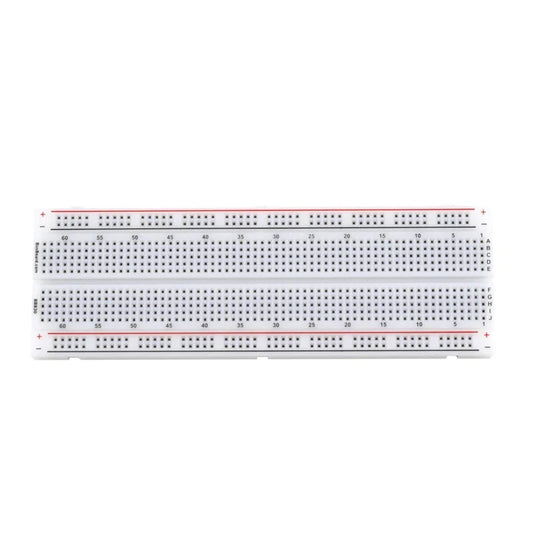 830-Hole Red and Blue Line Breadboard for Electronics Prototyping 165×55×10mm