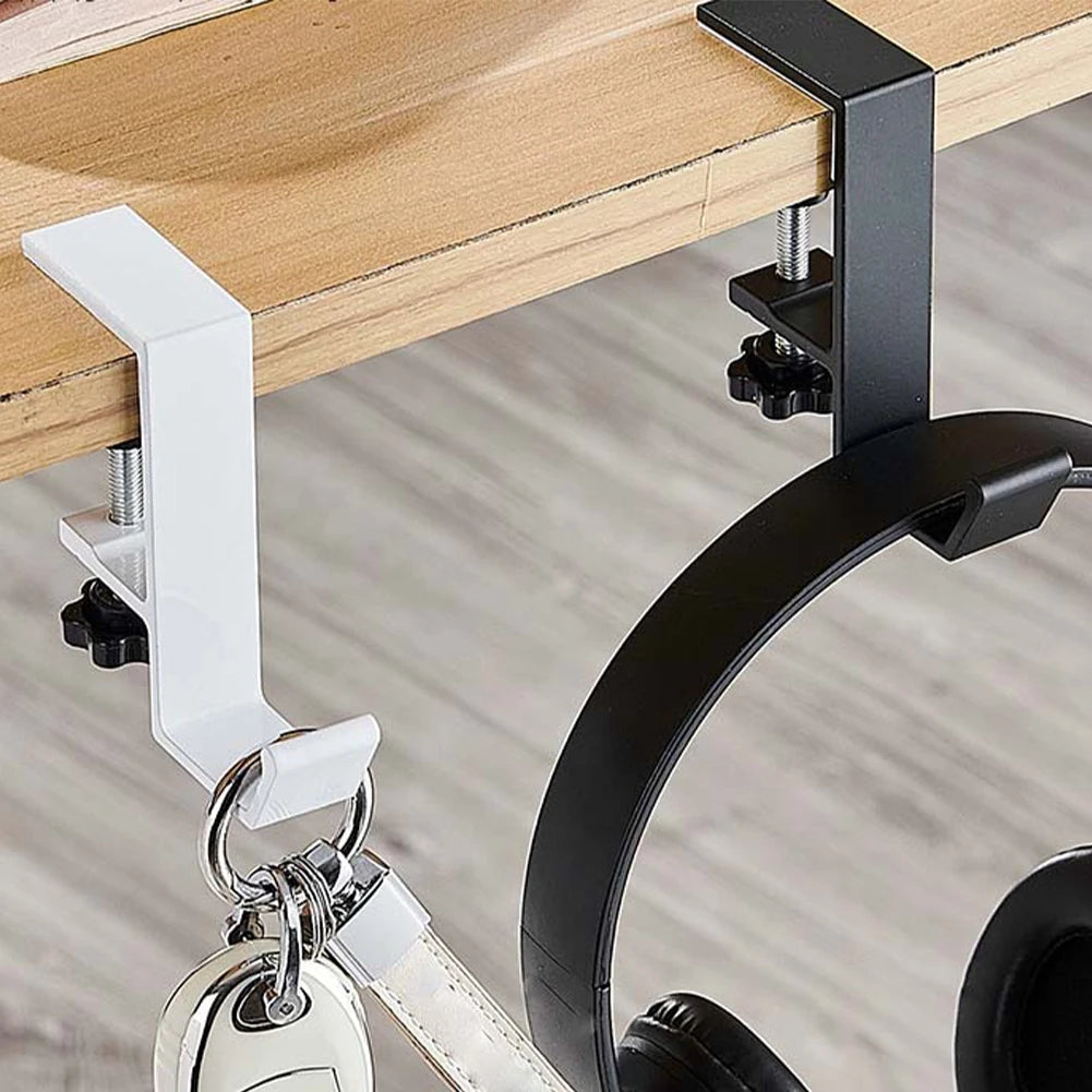 Adjustable Hanger Headphone Holder Organize Space Keep Bags Off Floor Easy Installation Lightweight And Portable Non-Slip Design