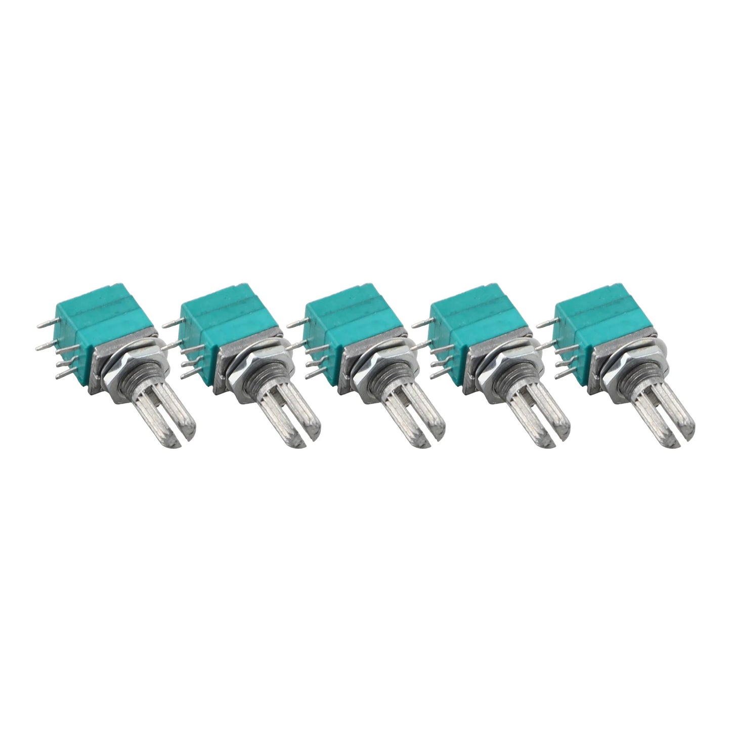 Audio Equipment 60*60*60 Mm Sealing Potentiometer Knurled Shaft Potentiometer Control Device Plastic Shell Single Linear Use