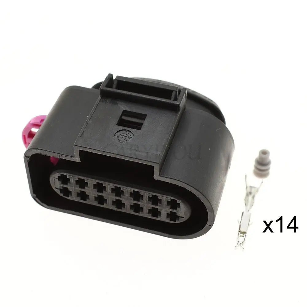 6X0973817 / 6X0973717 Automotive 14-Pin Waterproof Connector — VW / Audi 09G Aisin TF-60SN Gearbox Wiring Harness Socket