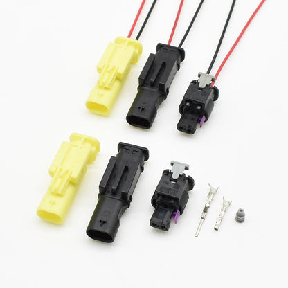 2 Pin Male and Female Urea Sensor Fuel Nozzle Plug Connector for Volkswagen Audi Compatible with 1-1703498-1 1-1924067-4