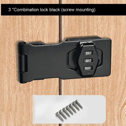 3-Digit Combination Password Lock Security Door Bolt Cabinet Password Lock Drawer Lock Anti-theft Household Cabinet Hardware