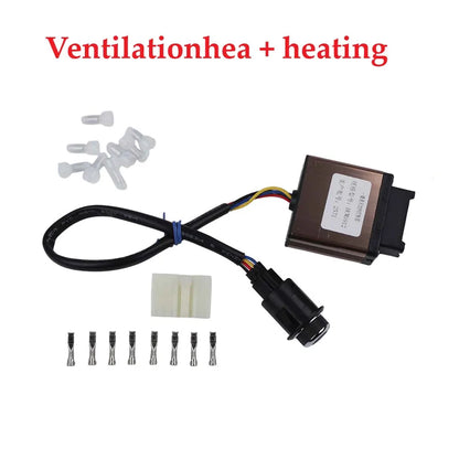 23MM Motors Warm Air Outlet Control Module Switch 12V Ventilation And Heating Switch Controller Kit For Car Seat Climate Control