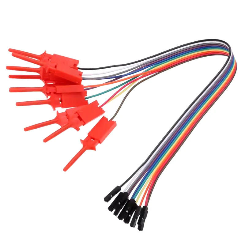 200mm High-Efficiency Test Hook Clip with Logic Analyzer Probe, Yellow/Red