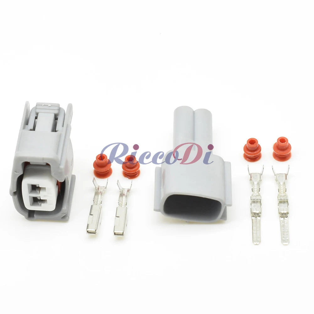 2 Pin Female Male Knock Sensor Connector Fuel Injector Socket Compatible with Toyota Corolla 6189-0611 90980-11875