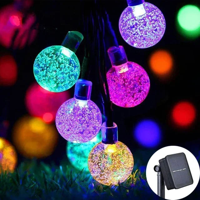 2024 Outdoor Light 100 LED Solar Light Outdoor IP65 Waterproof String Fairy Lamps Solar Garden Garlands Christmas Decoration 12M