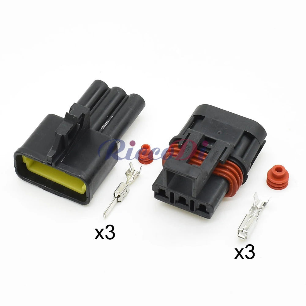 3-Pin Sealed Wiring Harness Connector 12040977 DJ7039A-2.8-11 280 Series Male Female Socket Plug