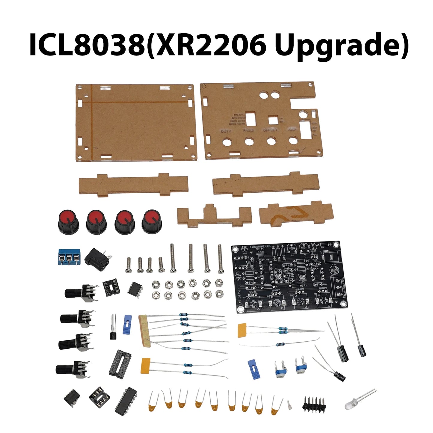 Professional Level Signal Generator DIY Kit featuring ICL8038 for Creating Sine Triangle and Square Waves Easily